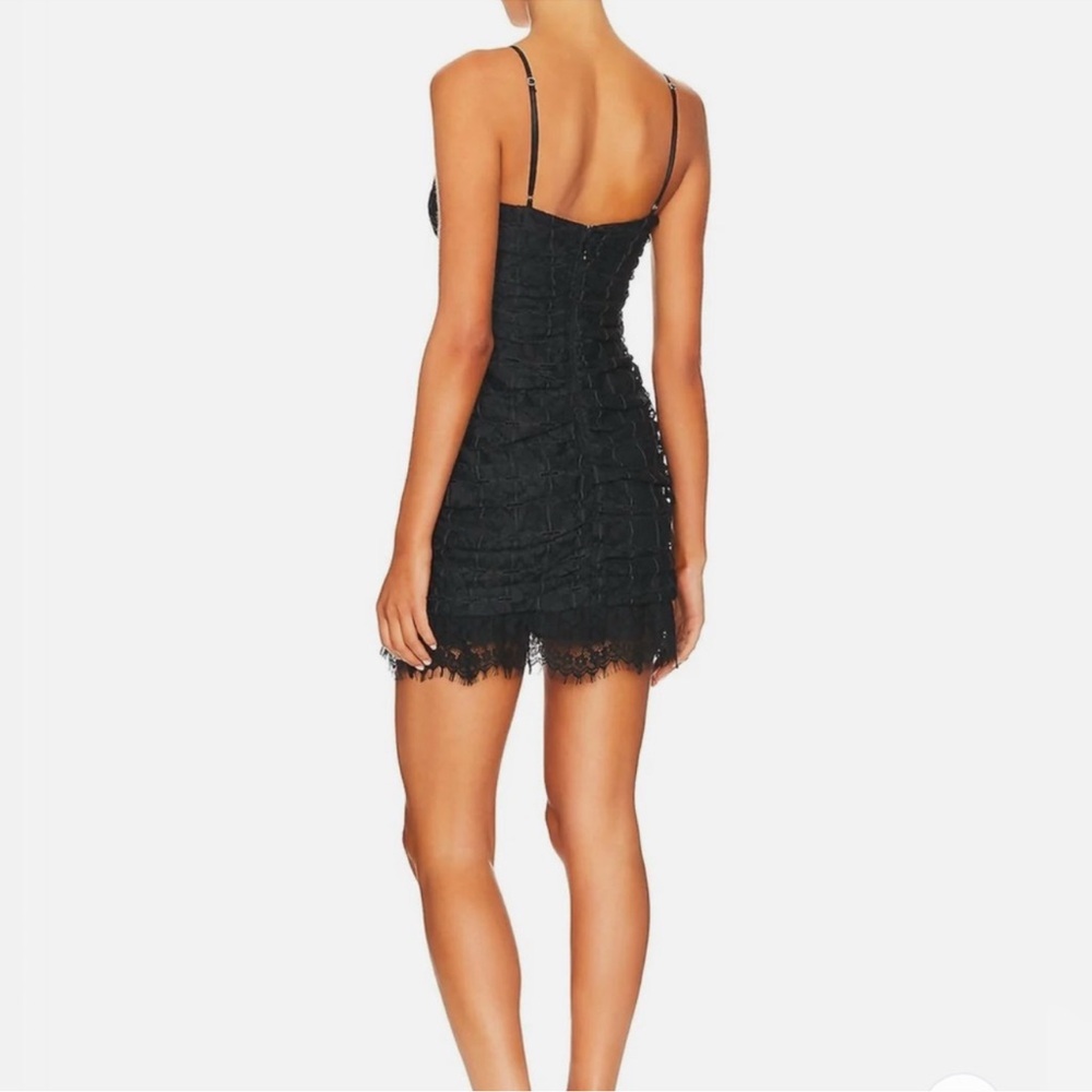 NWT For Love And Lemons Samira Black Lace Mini Dress Size XL Ret $198 - Picture 10 of 16